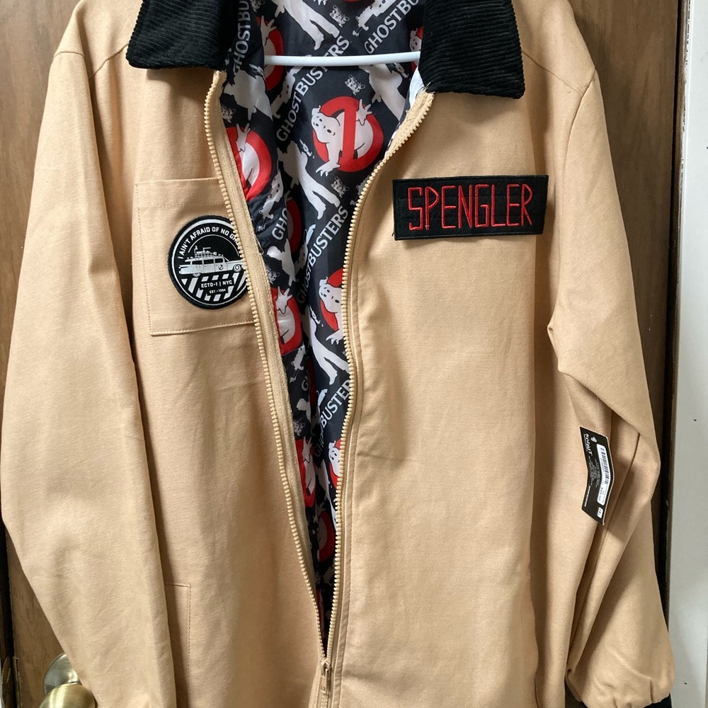 Spirit Halloween’s GhostBusters Tan Jacket with Black Collar
